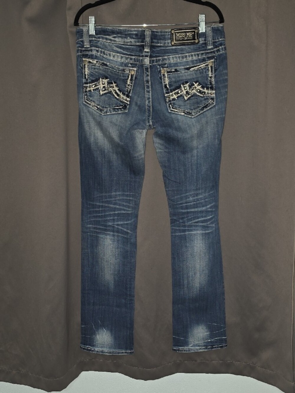 Miss Me Blue Straight Leg Jeans - Picture 3 of 4